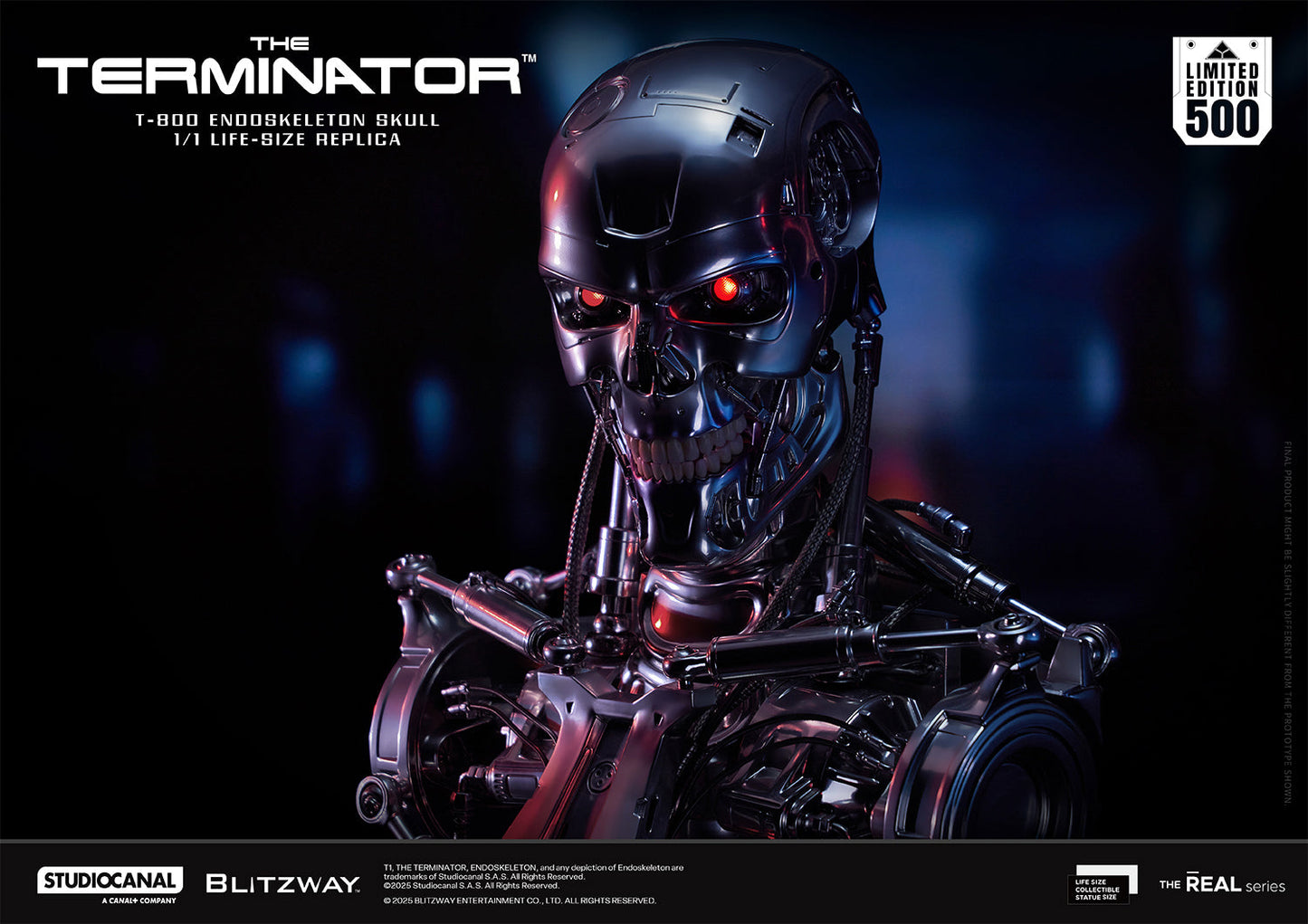 T-800 Endoskeleton Skull Pre-order Deposit