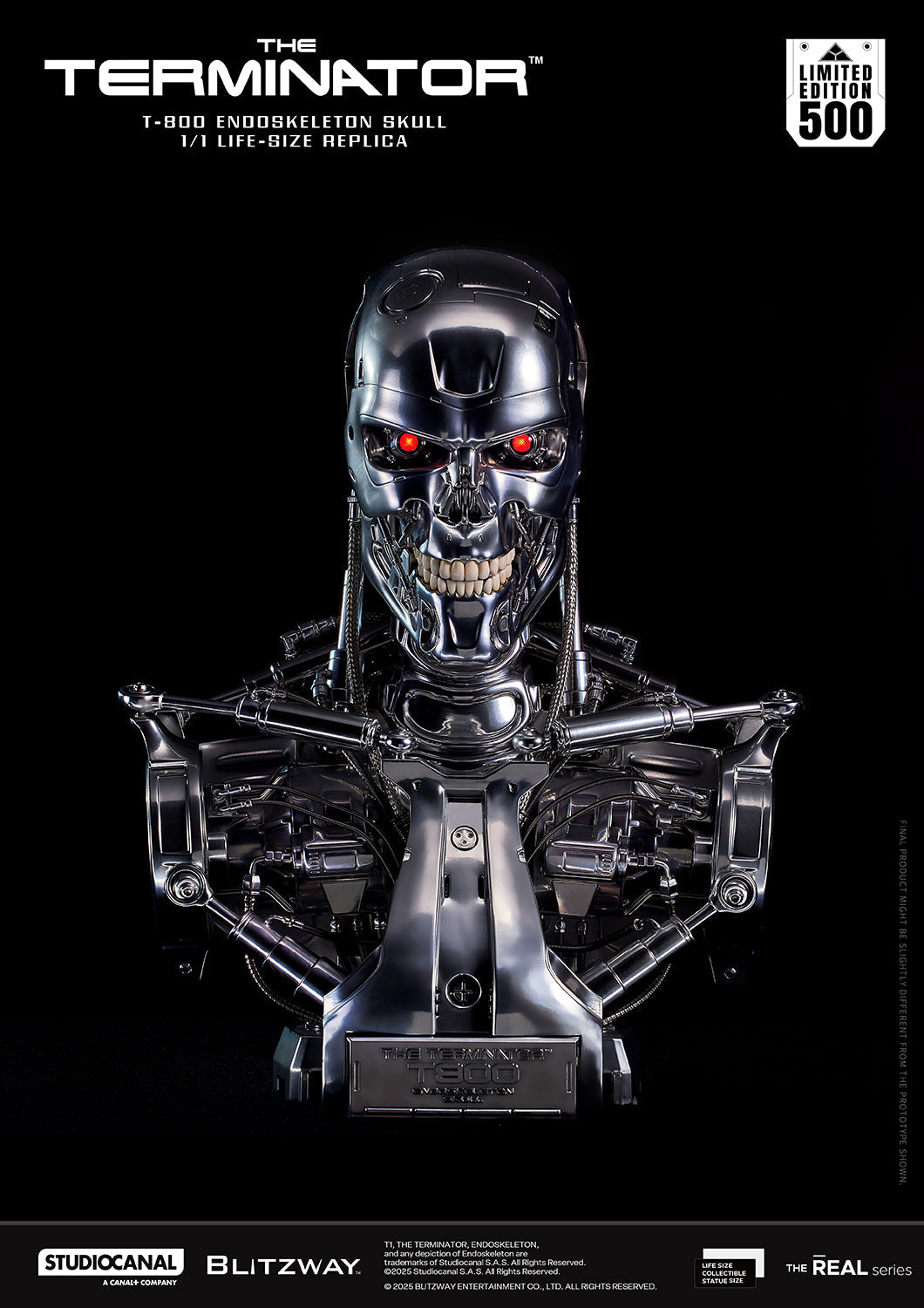 T-800 Endoskeleton Skull Pre-order Deposit