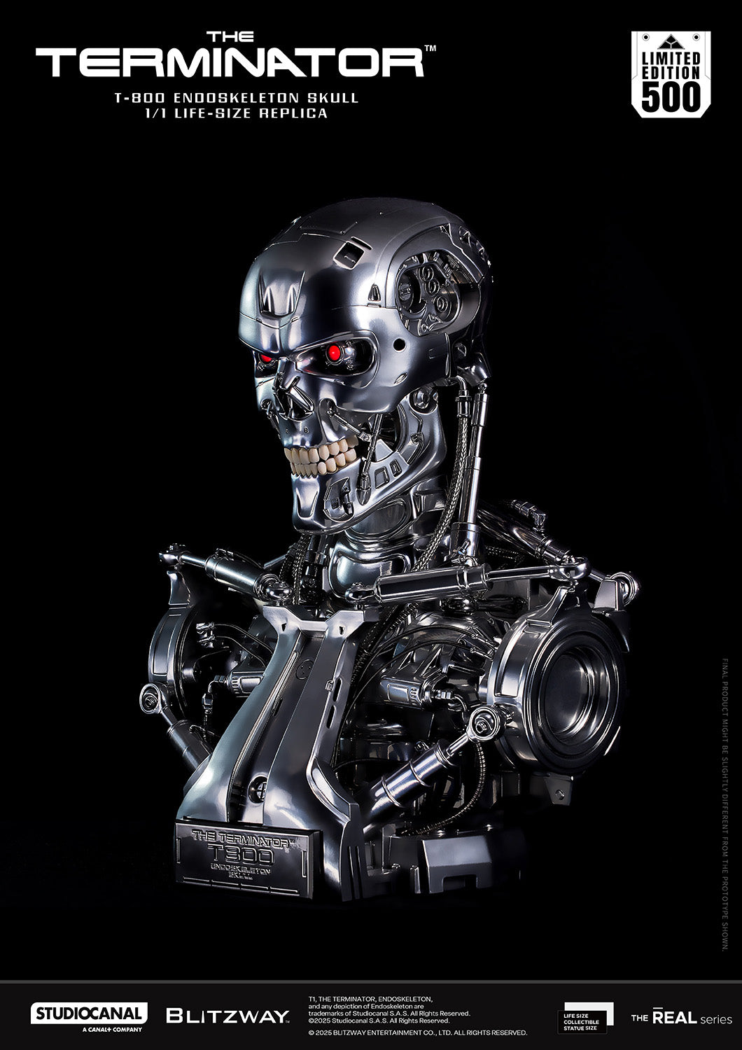 T-800 Endoskeleton Skull Pre-order Deposit